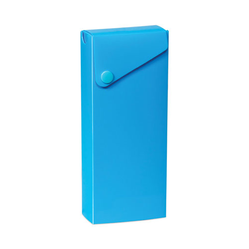 C-Line Slider Pencil Case, 11.43 x 9.5 x 0.6, Sandy Gray, Seafoam Green, Seaside Blue, Sunset Red, Sunny Yellow, 24/Carton