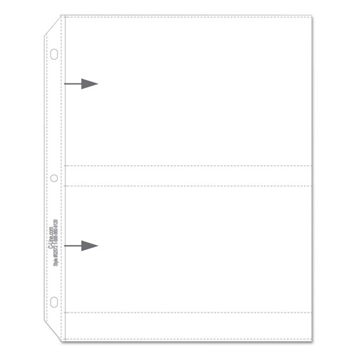 C-Line Clear Photo Pages for Four 5 x 7 Photos, 3-Hole Punched, 11-1/4 x 8-1/8