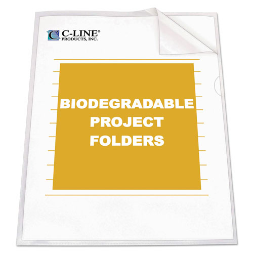 C-Line Specialty Project Folders, Letter Size, Clear, 25/Box