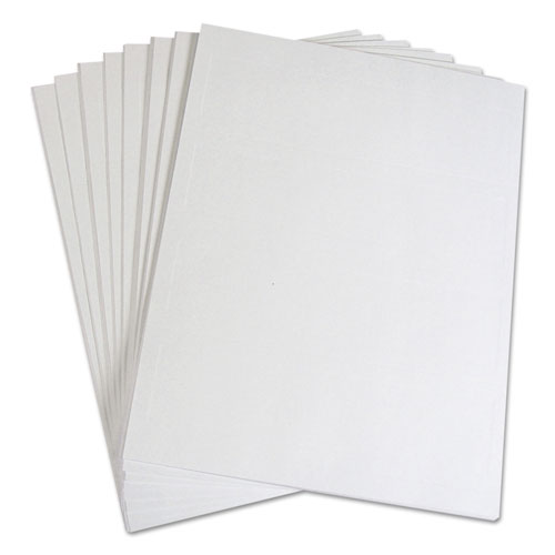 C-Line Embossed Tent Cards, White, 2.5 x 8.5, 2 Card/Sheet, 50 Sheets/Box