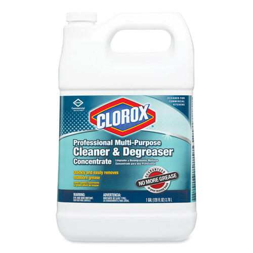 Clorox Professional Multi-Purpose Cleaner and Degreaser Concentrate, 1 gal, 4/Carton