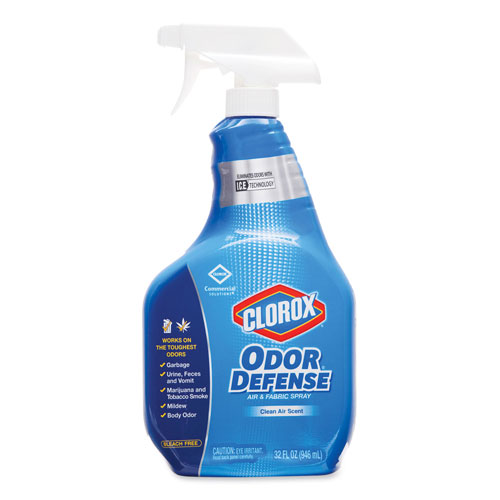 Clorox Commercial Solutions Odor Defense Air/Fabric Spray, Clean Air Scent, 32 oz Bottle