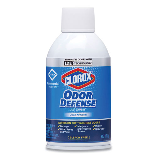 Clorox Commercial Solutions Odor Defense, Wall Mount Refill, Clean Air, 6 oz, 12/Carton
