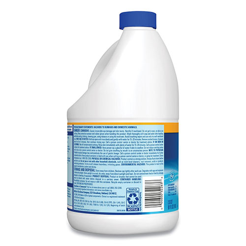 Clorox Regular Bleach with CloroMax Technology, 81 oz Bottle, 6/Carton
