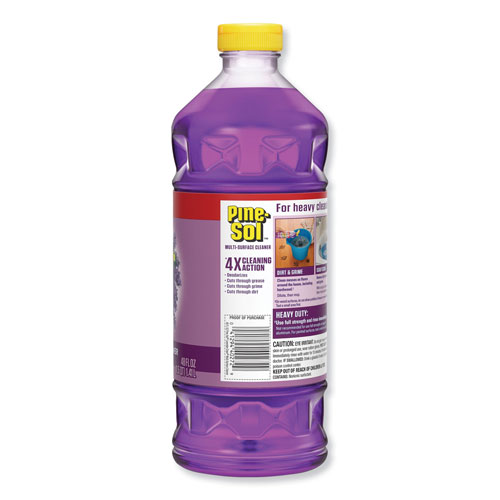 Pine Sol Multi-Surface Cleaner, Lavender, 48oz Bottle, 8/Carton