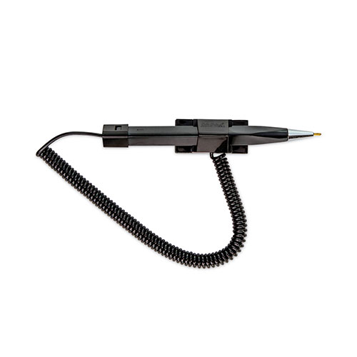 Controltek Wedgy Secure Antimicrobial Pen, Fine, 0.05 mm, Black Ink, Black