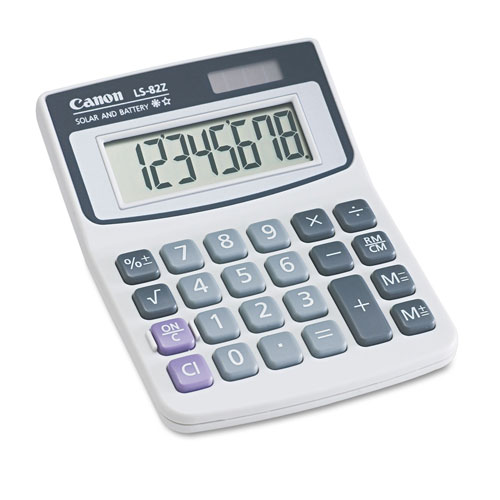 Canon LS82Z Minidesk Calculator, 8-Digit LCD
