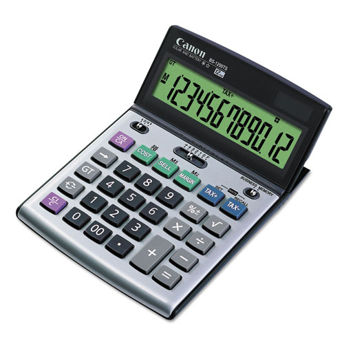 Canon BS-1200TS Desktop Calculator, 12-Digit LCD Display
