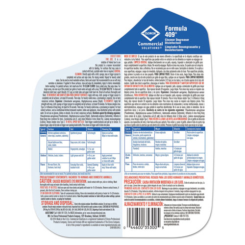 Formula 409 Cleaner Degreaser Disinfectant, Refill, 128 oz