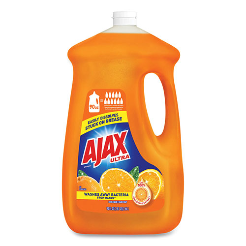 Ajax Dish Detergent, Orange Scent, 90 oz Bottle, 4/Carton