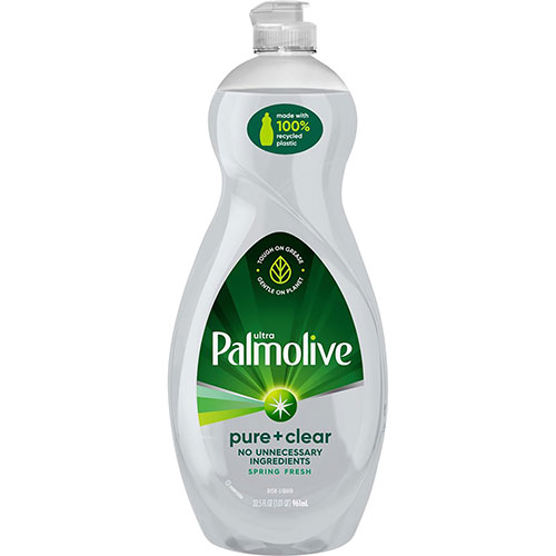 Palmolive Pure/Clear Ultra Dish Soap - Liquid - 32.5 fl oz (1 quart) - 9 / Carton - Clear