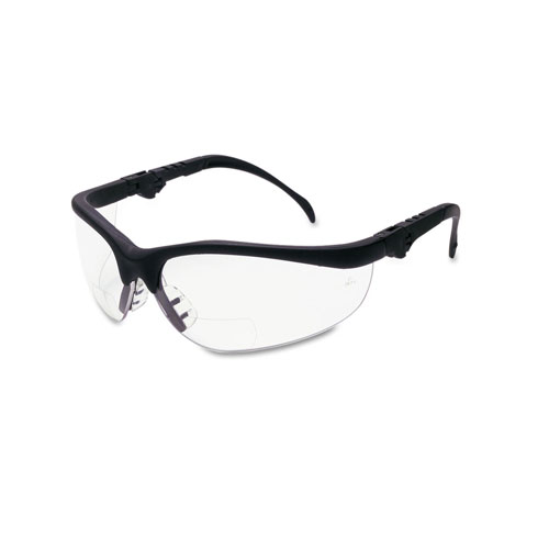 MCR Safety Klondike Magnifier Glasses, 1.5 Magnifier, Clear Lens