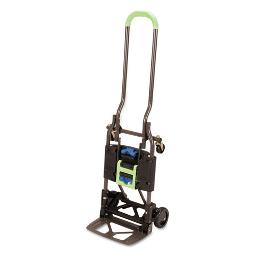 Cosco 2-in-1 Multi-Position Hand Truck and Cart, 16.63 x 12.75 x 49.25, Blue/Green