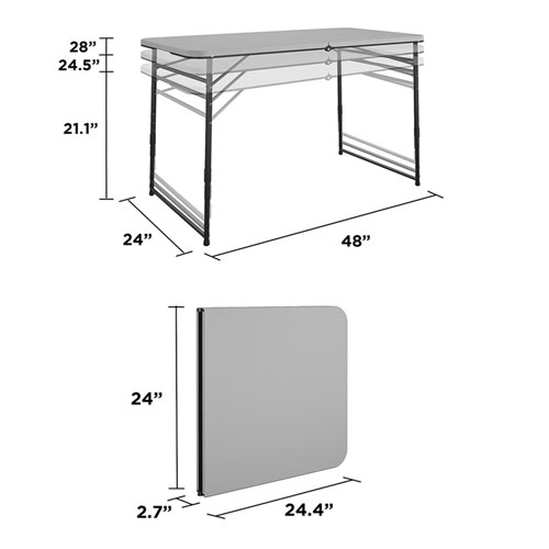 Cosco Fold Portable Indoor/Outdoor Utility Table - 48