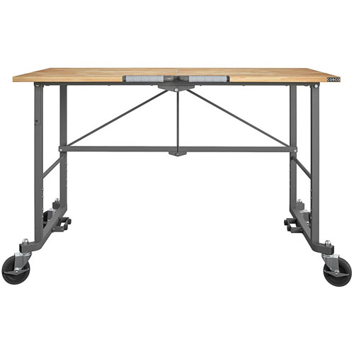 Cosco Smartfold Portable Work Desk Table, Gray