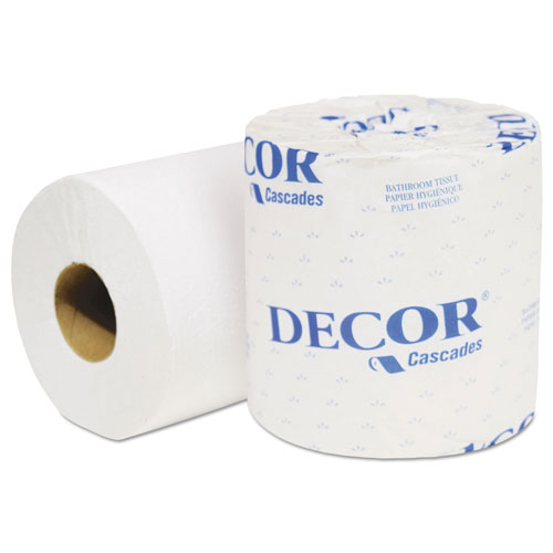 Cascades Select Standard Bath Tissue, 1-Ply, White, 4.3 x 3.25, 1210/Roll, 80 Roll/Carton