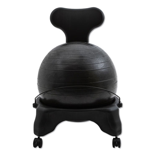 Champion FitPro Ball Chair, Gray/Gray, Gray Base