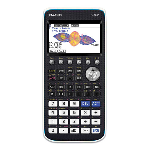 Casio FX-CG50 PRIZM Color Graphing Calculator, 21-Digit LCD, Black
