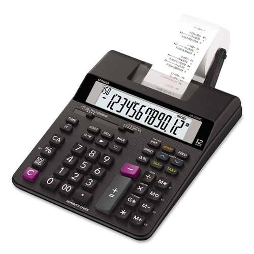Casio HR200RC Printing Calculator, 12-Digit, LCD