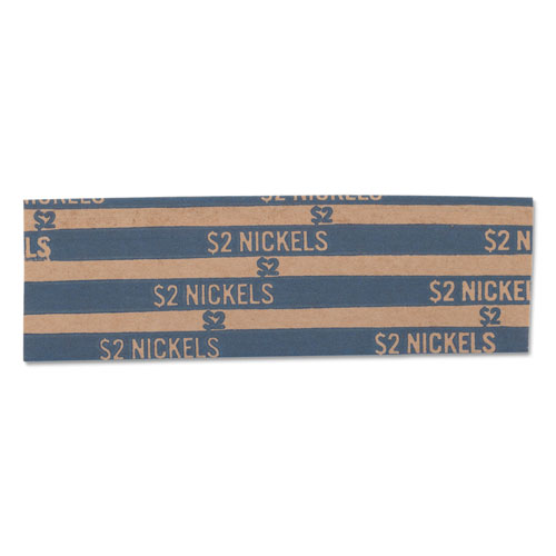 MMF Industries Flat Coin Wrappers, Nickels, $2, 1000 Wrappers/Box