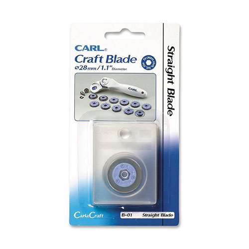 Carl Bidex Straight Blade for Personal/Professional Rotary Trimmers, 1/Each