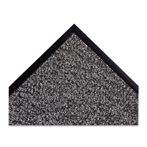 Crown Mats & Matting Dust-Star Microfiber Wiper Mat, 48 x 72, Charcoal