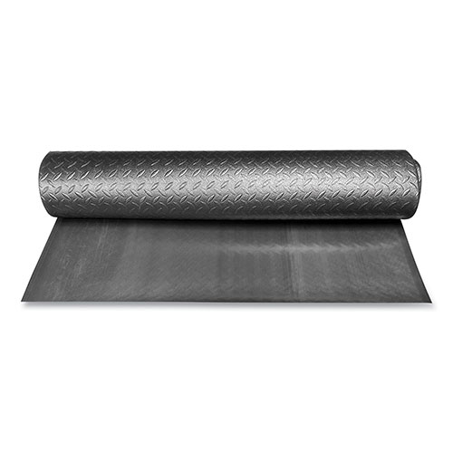 Crown Tuff-Spun Foot Lover Diamond Surface Mat, Rectangular, 36 x 60, Black