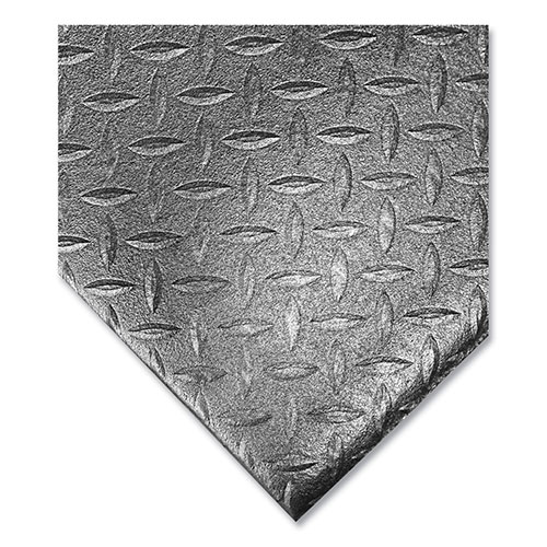 Crown Tuff-Spun Foot Lover Diamond Surface Mat, Rectangular, 36 x 60, Black