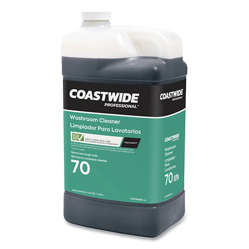 Coastwide Professional™ Washroom Cleaner 70 Eco-ID Concentrate for ExpressMix Systems, Fresh Citrus Scent, 110 oz Bottle, 2/Carton