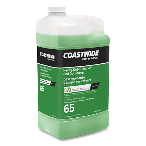 Coastwide Professional™ Heavy-Duty Cleaner-Degreaser 65 Eco-ID Concentrate for ExpressMix Systems, Fresh Citrus Scent, 110 oz Bottle, 2/Carton