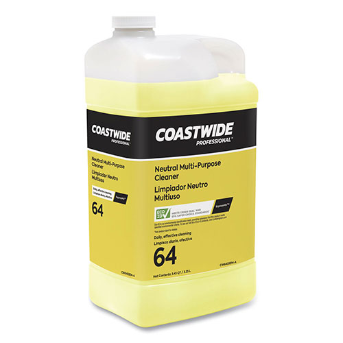 Coastwide Professional™ Neutral Multi-Purpose Cleaner 64 Eco-ID Concentrate for EasyConnect Systems, Citrus Scent, 101 oz Bottle, 2/Carton