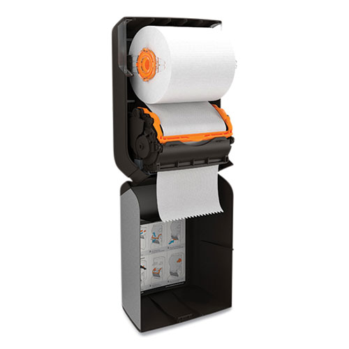 Coastwide Professional™ J-Series Auto-Cut Hardwound Paper Towel Dispenser, 12.32 x 9.34 x 16.67, Black/Metallic