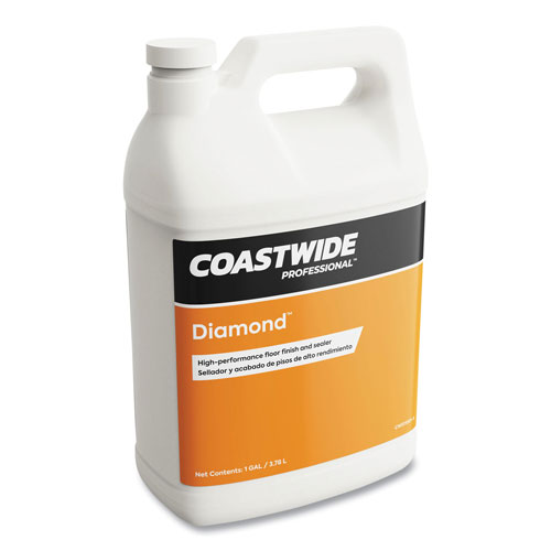 Coastwide Professional™ Diamond High-Performance Floor Finish, Fruity Scent, 3.78 L Container, 4/Carton