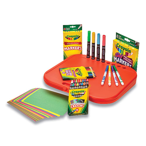Crayola Create N' Carry Case, Combo Art Storage Case and Lap Desk, 75 Pieces