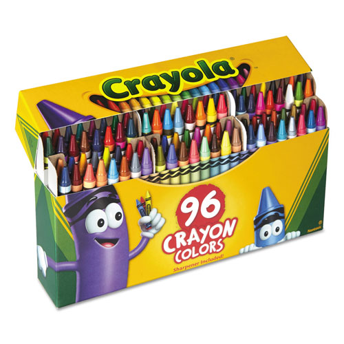 Vintage Crayola Crayons 24p in Original Box + Plastic Case Binney & Smith