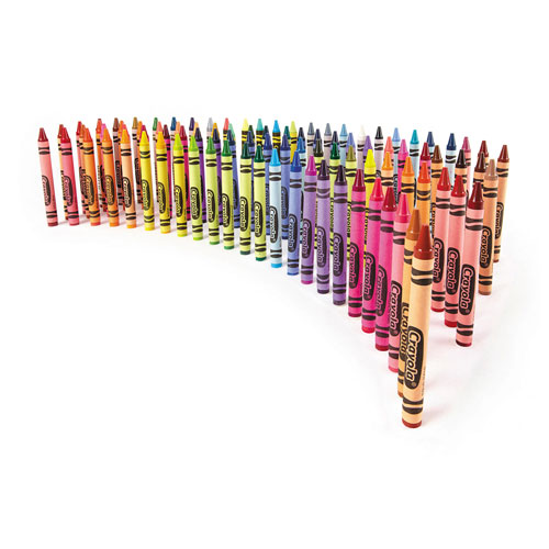 Crayola Classic Color Crayons in Flip-Top Pack with Sharpener, 96 Colors