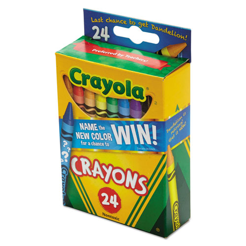Crayola Classic Color Crayons, Peggable Retail Pack, 24 Colors