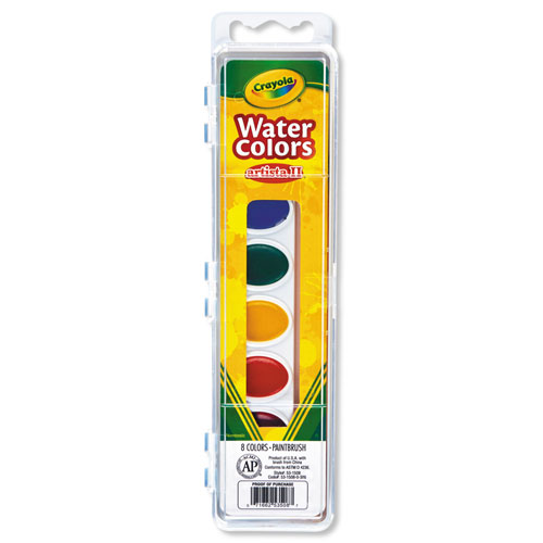 Crayola Artista II 8-Color Watercolor Set, 8 Assorted Colors