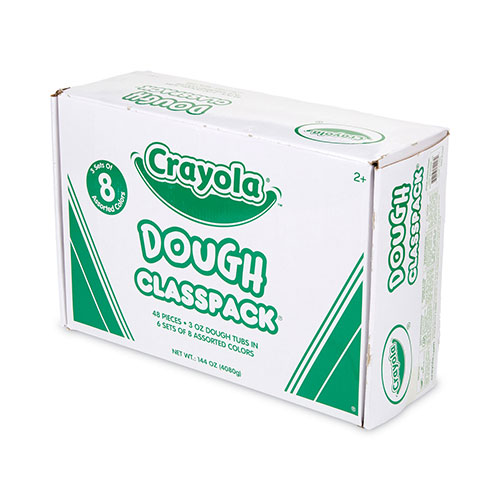 Crayola Dough Classpack, 3 oz, 8 Assorted Colors, 24/Pack