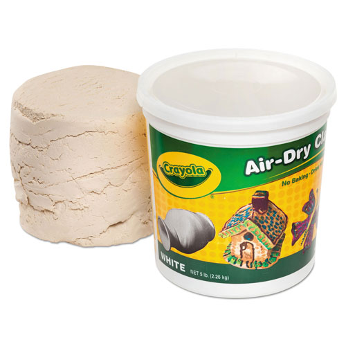 Crayola, Air-Dry Clay, White, 25 Lb. 