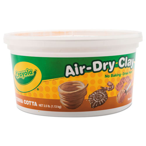 Crayola Air-Dry Clay, Terra Cotta, 2 1/2 lbs
