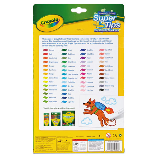 Binney And Smith Inc. Crayola Washable Super Tips Markers