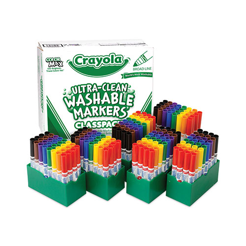 Crayola Ultra Clean Washable Markers - Fine Line - Pack of 8