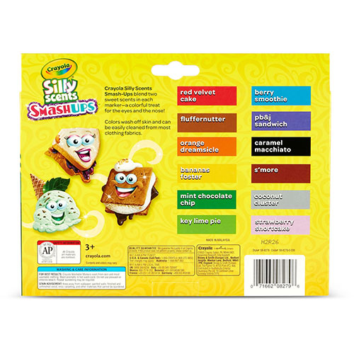 Crayola Silly Scents Smash Ups Slim Washable Markers