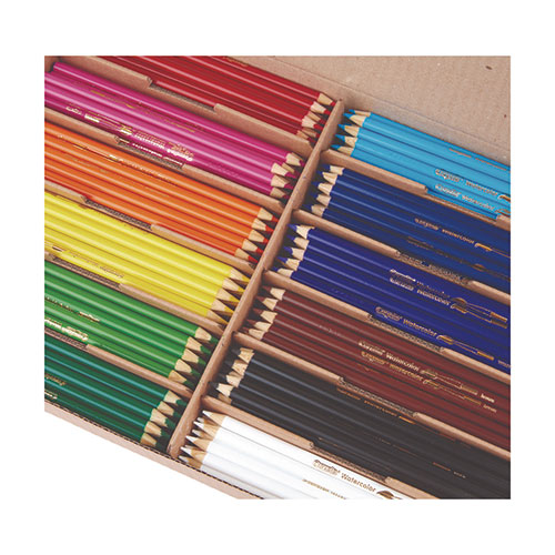 Crayola Watercolor Pencil Classpack, 3.3 mm, Assorted Lead and Barrel Colors, 240/Pack