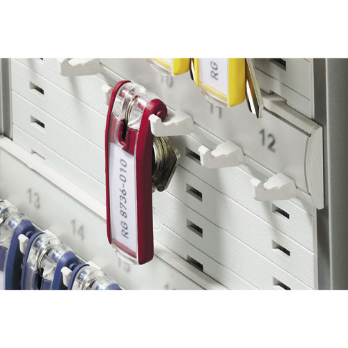 Durable Locking Key Cabinet, 36-Key, Brushed Aluminum, Silver, 11 3/4 x 4 5/8 x 11