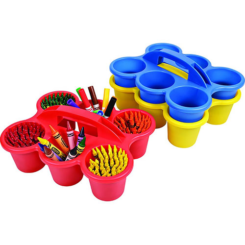 Deflecto Antimicrobial Kids 6 Cup Caddy - 6 Compartment(s) - 5.3