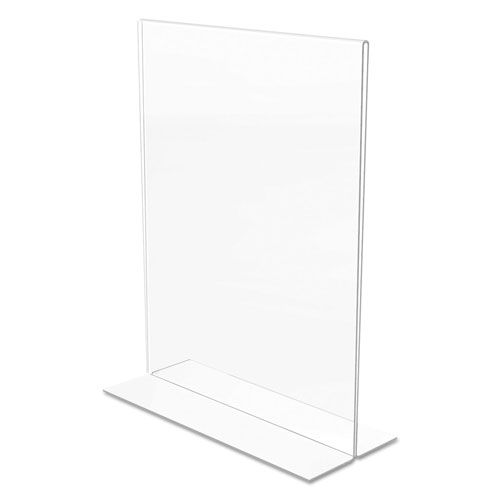 Deflecto Classic Image Double-Sided Sign Holder, 8 1/2 x 11 Insert, Clear