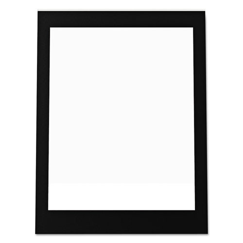 Deflecto Superior Image Black Border Sign Holder, 5 x 7, Slanted, Black/Clear