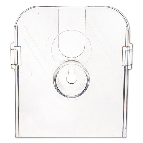 Deflecto DocuHolder for Countertop/Wall-Mount w/Card Holder, 4.38w x 4.25d x 7.75h, Clear